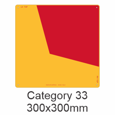 Corner Marking Plate Square Category 33