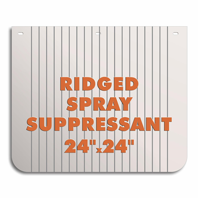 Low Spray Ridged Mud Flap 24" x 24"