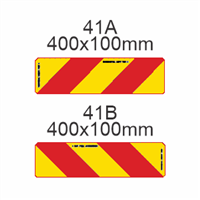 Small Striped Rear Marking Plates 41A + 41B