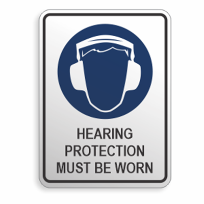 Hearing Protection Must Be Worn Sign