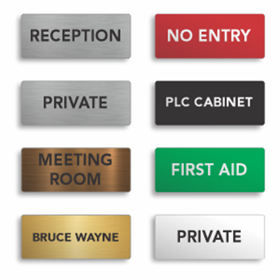 Door Name Plates Laser Engraved