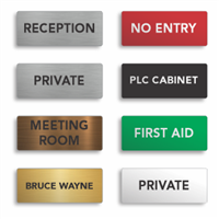 Door Name Plates Laser Engraved