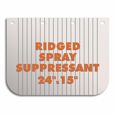 Low Spray Ridged Mud Flap 24" x 15"