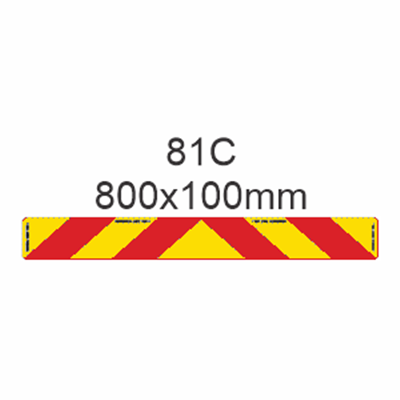 Striped Rear Marking Plates 81C