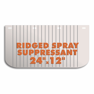 Low Spray Ridged Mud Flap 24" x 12"