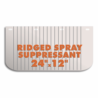 Low Spray Ridged Mud Flap 24" x 12"